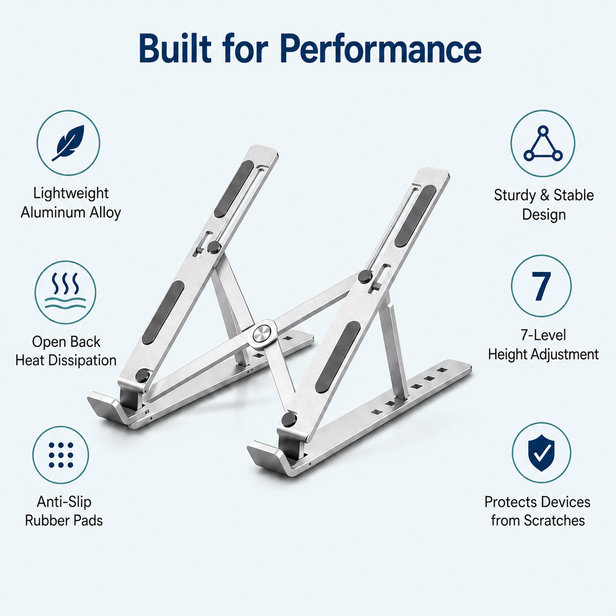 PostureCraft™ Adjustable Laptop Stand