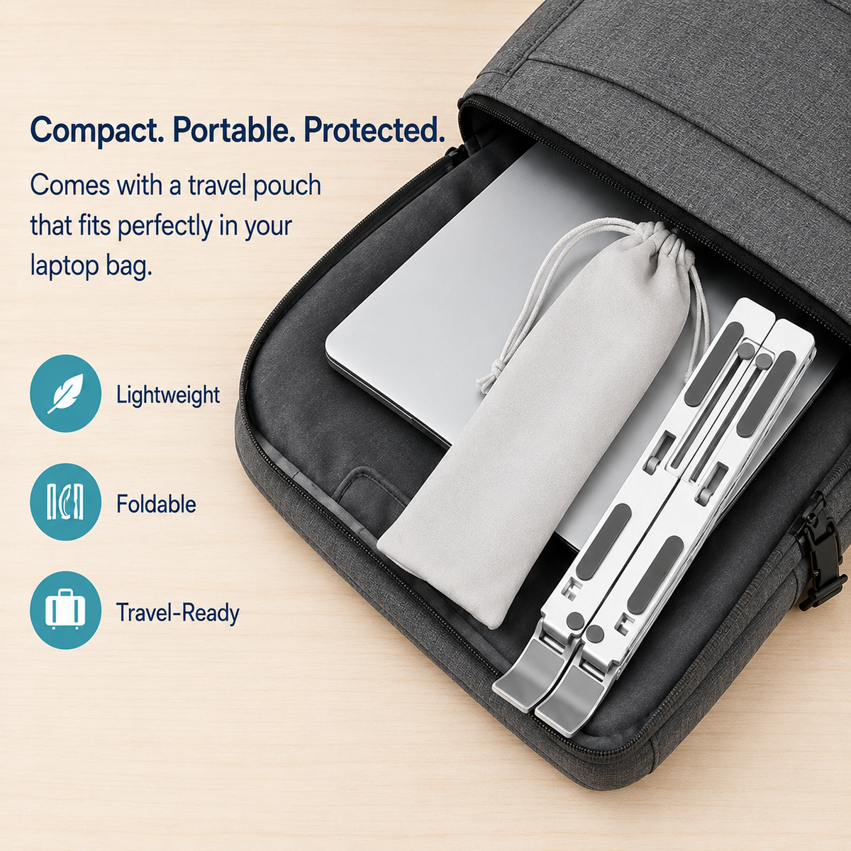 PostureCraft™ Adjustable Laptop Stand