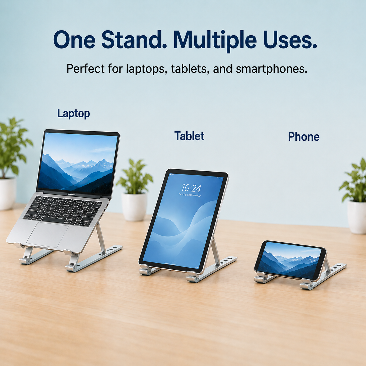 PostureCraft™ Adjustable Laptop Stand