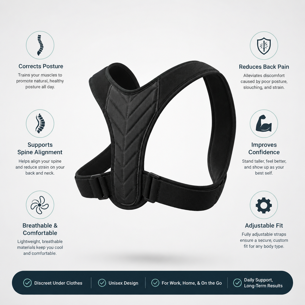 PostureCraft™ Posture Corrector Brace