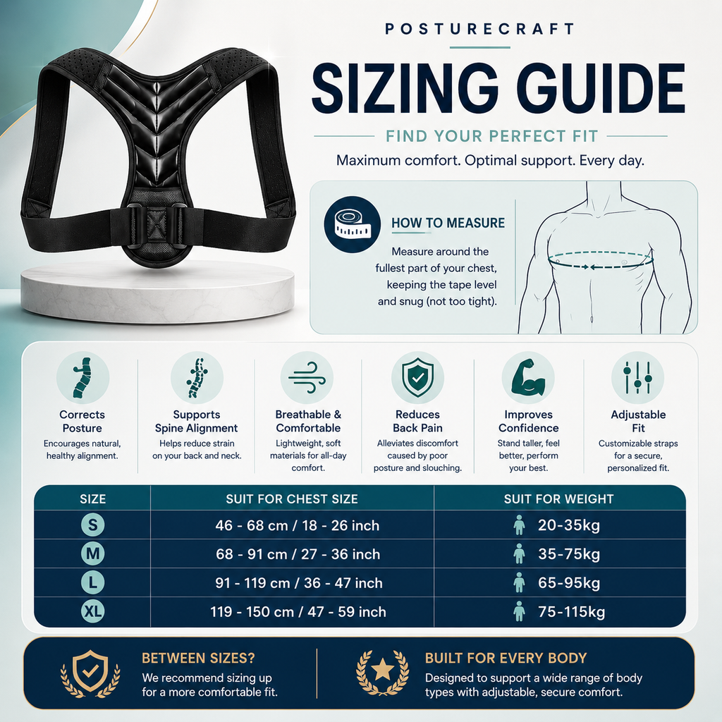 PostureCraft™ Posture Corrector Brace