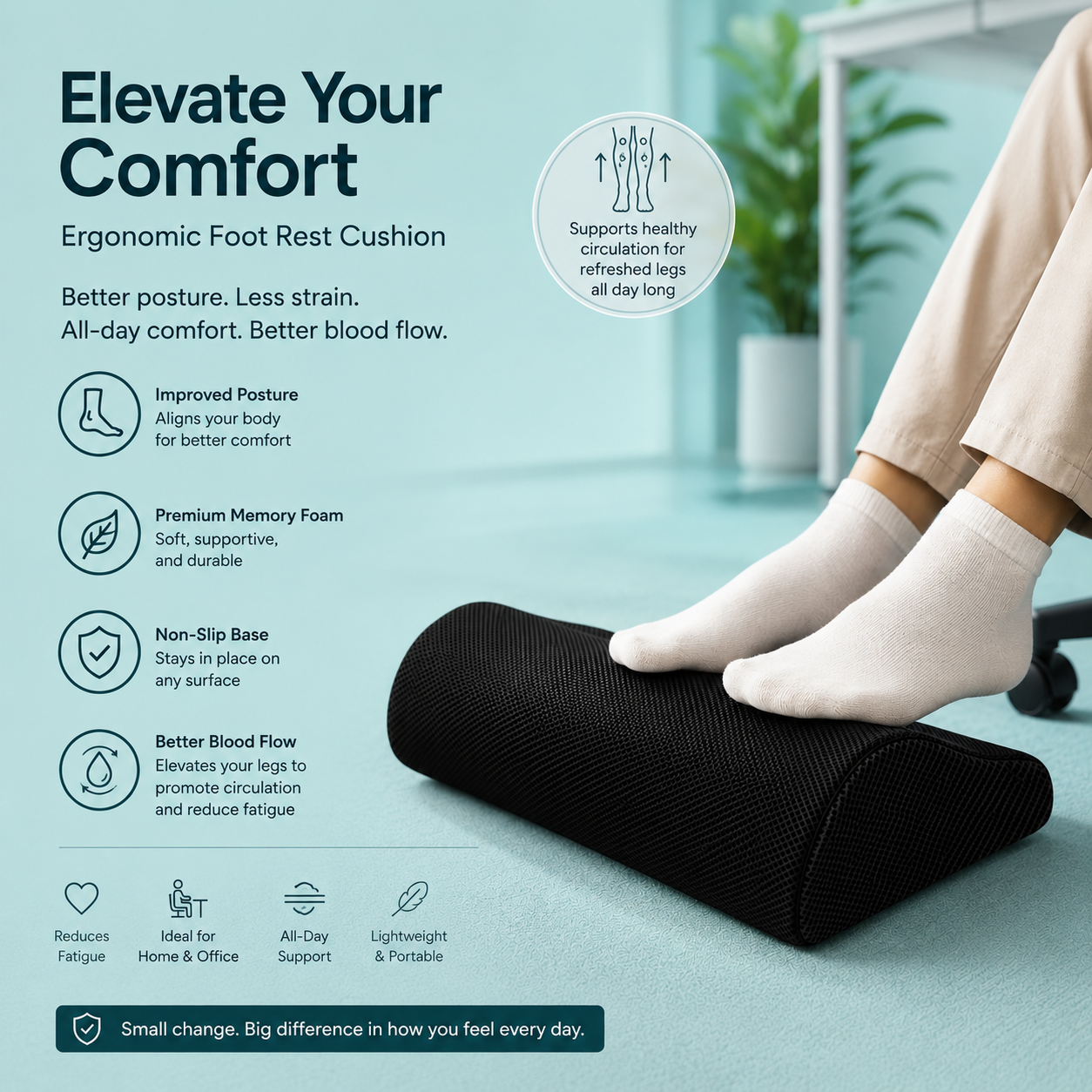 PostureCraft™ ErgoRest Foot Cushion