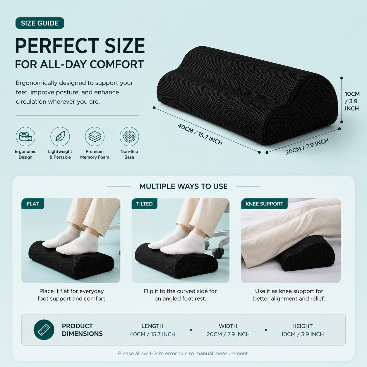 PostureCraft™ ErgoRest Foot Cushion