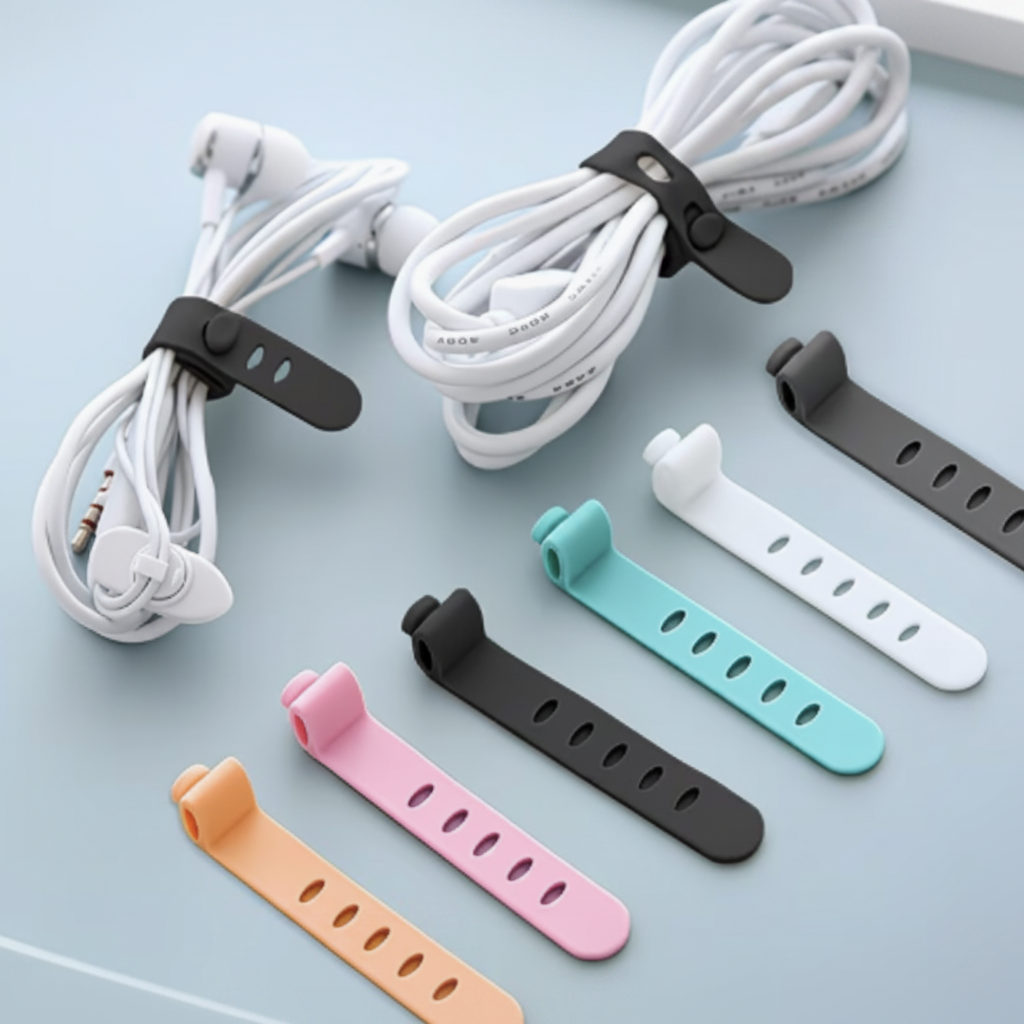 Silicone Cable Organizer Straps